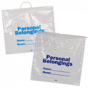 Patient Belonging Bags - Clear